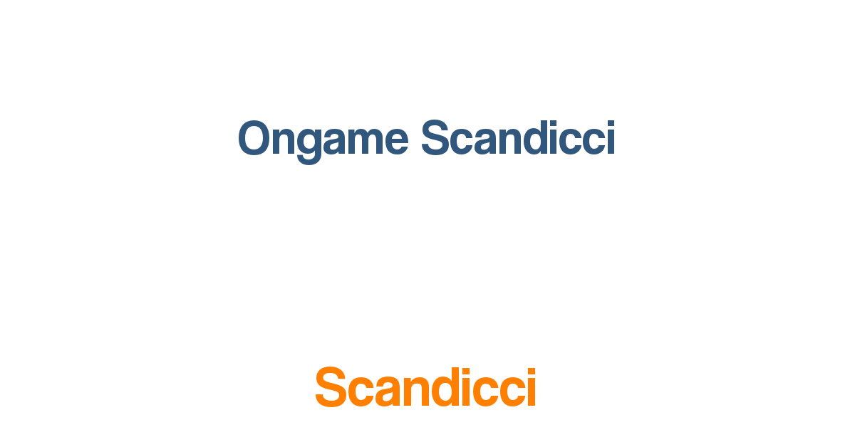 Ongame Scandicci
